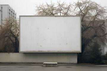 Blank billboard