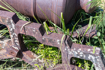Close-up view showing detail of cannon number 273 at Fort James on the Caribbean island of Antigua.