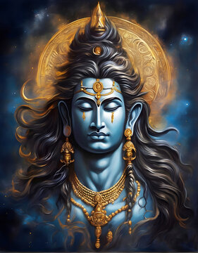 The creation of Lord Shiva for the joyous celebration of Maha Shivaratri, a Hindu festival.


