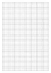 Millimeter paper A4 format vector illustration on white background