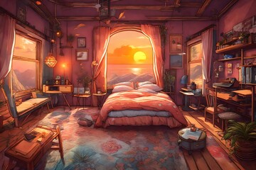 animated bedroom