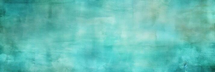 Fototapeta na wymiar Turquoise watercolor abstract painted background