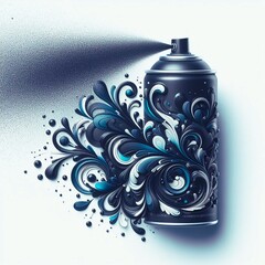 colorful paint splashes