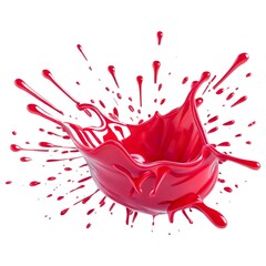 red paint splash