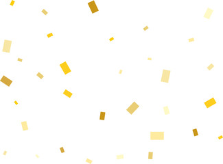 Gold Rectangular Confetti