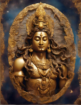 The creation of Lord Shiva for the joyous celebration of Maha Shivaratri, a Hindu festival.

