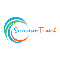 Summer Travel logo design vector,summer travel logo icon vector template,Travel logo and travel agency logo,Holidays travel template.travel logo.