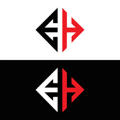 EH logo. E H design. White EH letter. EH, E H letter logo design. Initial letter EH linked circle uppercase monogram logo. E H letter logo vector design. top logo, Most Recent, Featured,