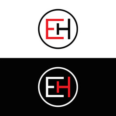 EH logo. E H design. White EH letter. EH, E H letter logo design. Initial letter EH linked circle uppercase monogram logo. E H letter logo vector design. top logo, Most Recent, Featured,