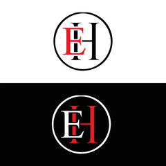 EH logo. E H design. White EH letter. EH, E H letter logo design. Initial letter EH linked circle uppercase monogram logo. E H letter logo vector design. top logo, Most Recent, Featured,