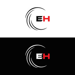 EH logo. E H design. White EH letter. EH, E H letter logo design. Initial letter EH linked circle uppercase monogram logo. E H letter logo vector design. top logo, Most Recent, Featured,