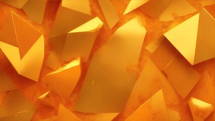 Orange with pieces of gold texture background