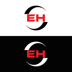 EH logo. E H design. White EH letter. EH, E H letter logo design. Initial letter EH linked circle uppercase monogram logo. E H letter logo vector design. top logo, Most Recent, Featured,