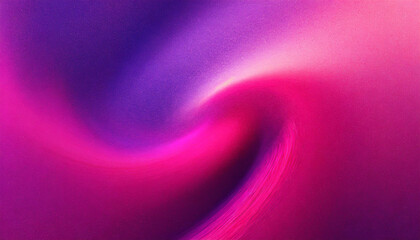 Magenta pink purple abstract color gradient background, vibrant grainy textured art poster design, smooth vivid color swirl flow pattern