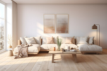A Scandinavian living room