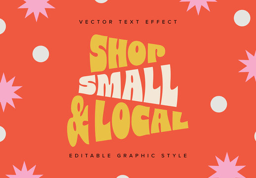 Warped Wedge Text Effect Mockup 