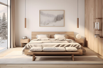 A Scandinavian bedroom