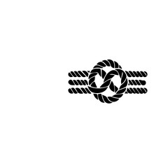Nautical rope knots vector design