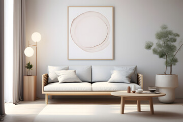 Fototapeta premium A Scandinavian living room
