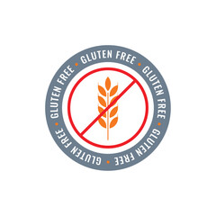 gluten free around the circle. gluten free concept in circle