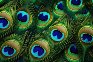 Peacock feather background, Abstract peacock feather, Ai generated