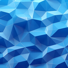 low poly background image in blue tones - 720493465
