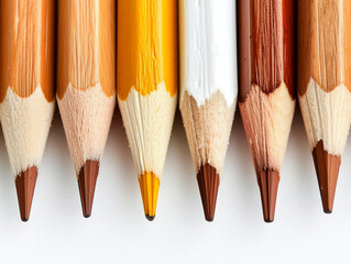 Fototapeta premium pencils isolated on white
