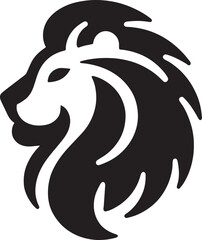 Majesty in Monochrome: Lion Silhouette