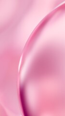 Pink cosmetic serum liquid bubbles macro close-up background. Concept moisturizer essence gel and collagen fluid bubble molecules. Glossy oil droplets 3D illustration product demo backdrop wallpaper.