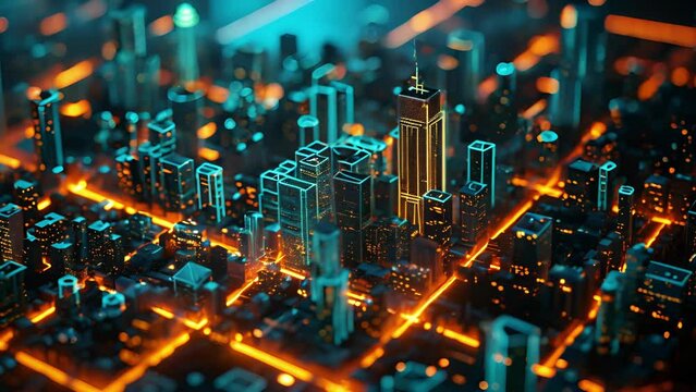 Through holographic simulations planners are able to visualize the interconnectivity of smart city infrastructure and its impact on the community.