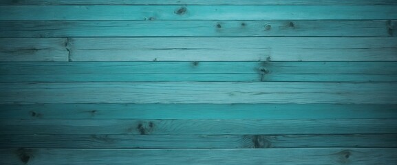 Fototapeta premium Wooden Background in Turquoise Gradient Colors