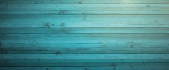 Obraz premium Wooden Background in Turquoise Gradient Colors