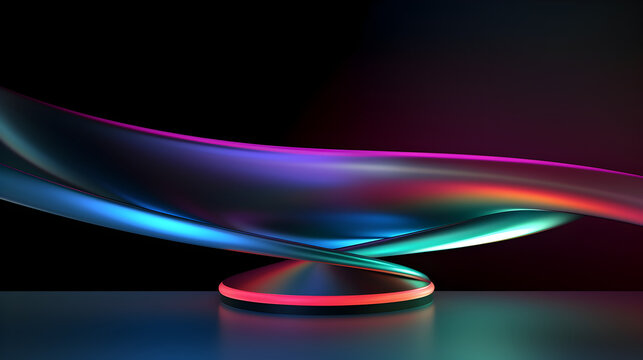 Blurry glowing wave and neon lines abstract 3d wallpaper background,,
rainbow flowing waves abstract background Free Vector