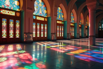 Fototapeta na wymiar interior Of Mosque