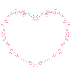 Pink Frame of Heart Photo Decoration