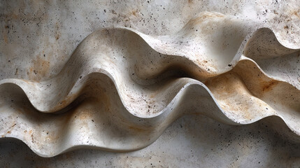 Textile concrete with small patterns that form abstract lines and for