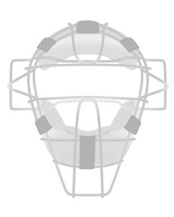 Baseball head facemask. vector illustration