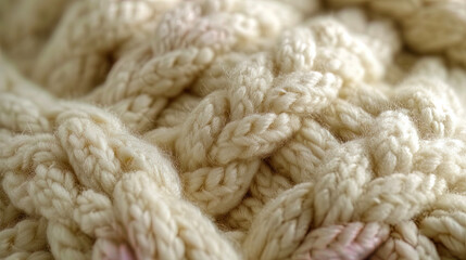 Woolen Book Texture with ring shaped fibers that create volumetric loops on the s