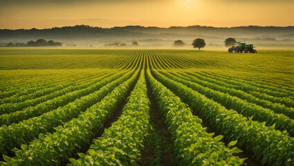 Fototapeta na wymiar organic food plantation in daylight