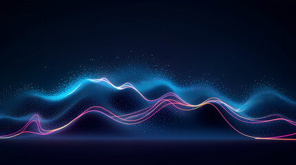 Abstract background of future network technology and network connections