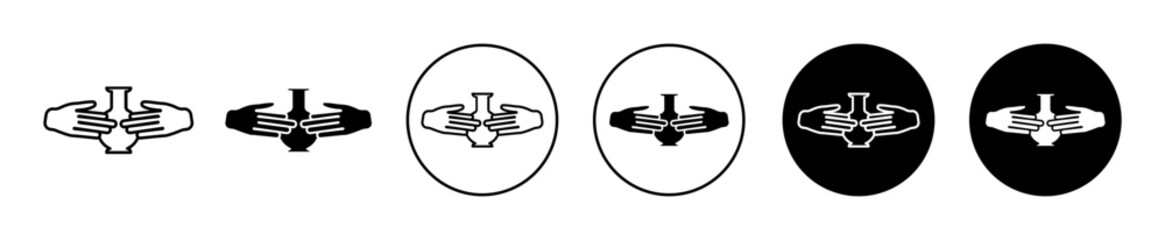 clay crafting vector icon mark set symbol for web application