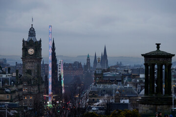 Edinburgh, Scotland in early winter afternoon