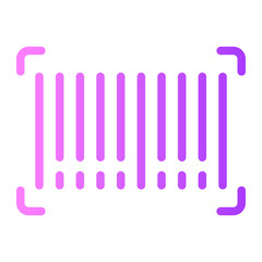 barcode gradient icon