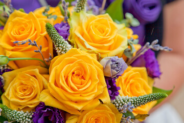 wedding bouquet, close-up