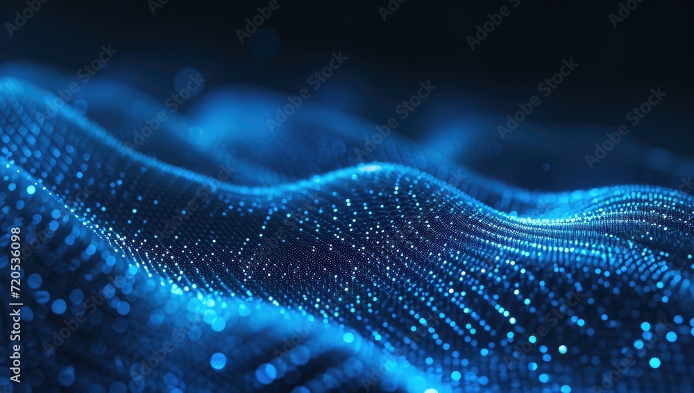 Aufkleber digital imagery depicting intricate data patterns relating to networks, technology, and communicatio