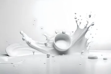 Selbstklebende Fototapeten milk splash  © sultana