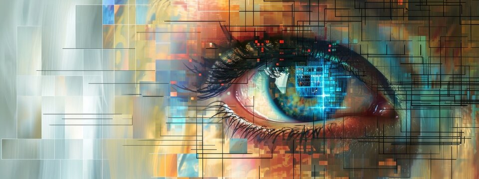 A futuristic robot endowed with advanced artificial intelligence capabilities.