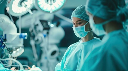 medical professional utilizing robotics for surgical procedures