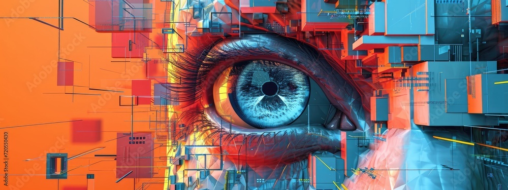 Poster a robot from the future, equipped with cutting-edge artificial intelligence technology.