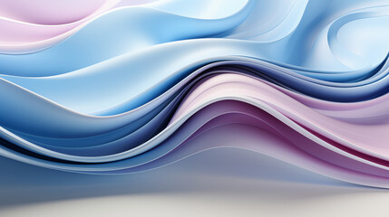 Fototapeta premium Beautiful futuristic waves Geometric background for your presentation. Textured intricate wall in light blue, light pink and white tones.
